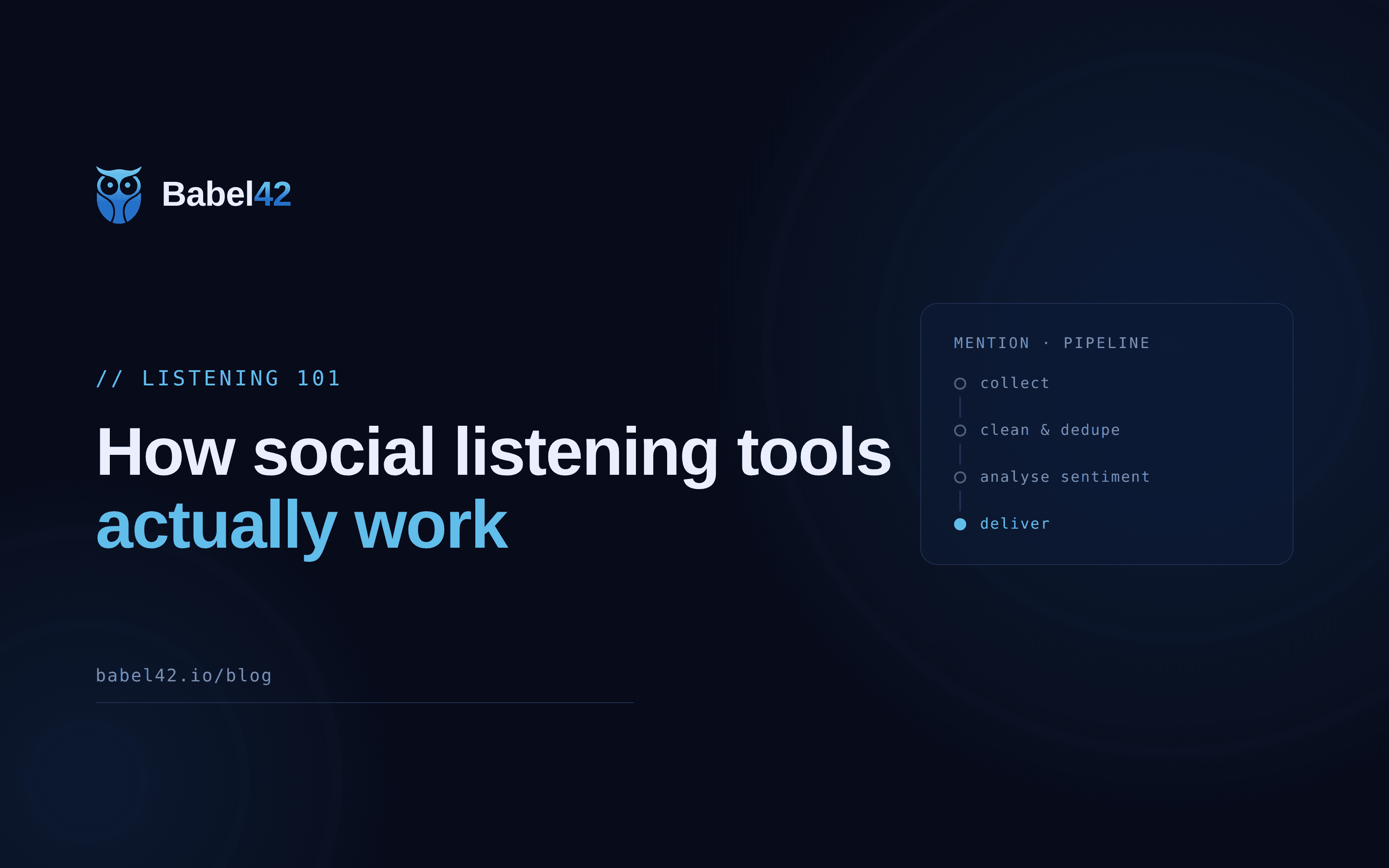 How do social listening tools work? The pipeline behind the dashboard
