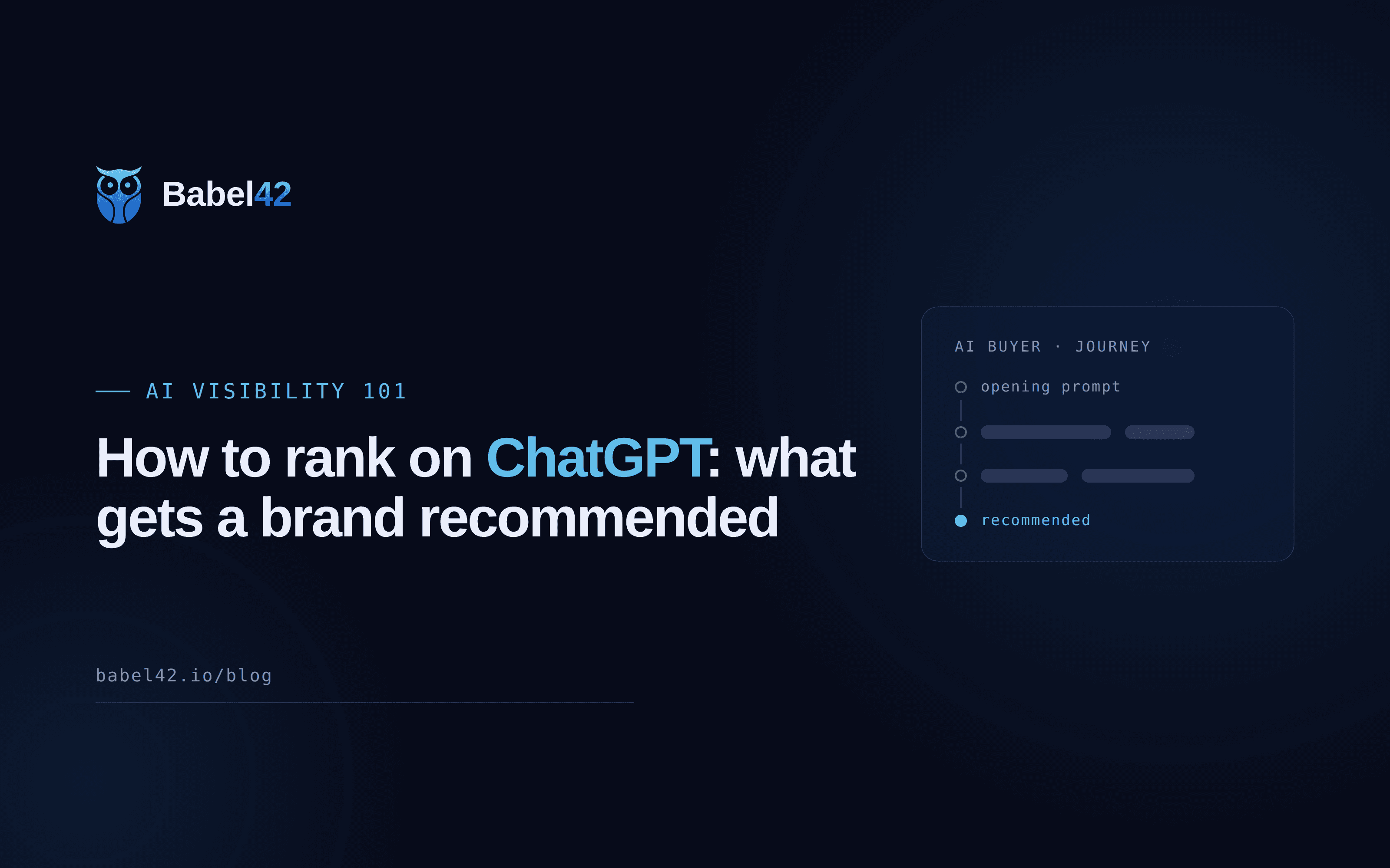 How to rank on ChatGPT: what gets a brand recommended