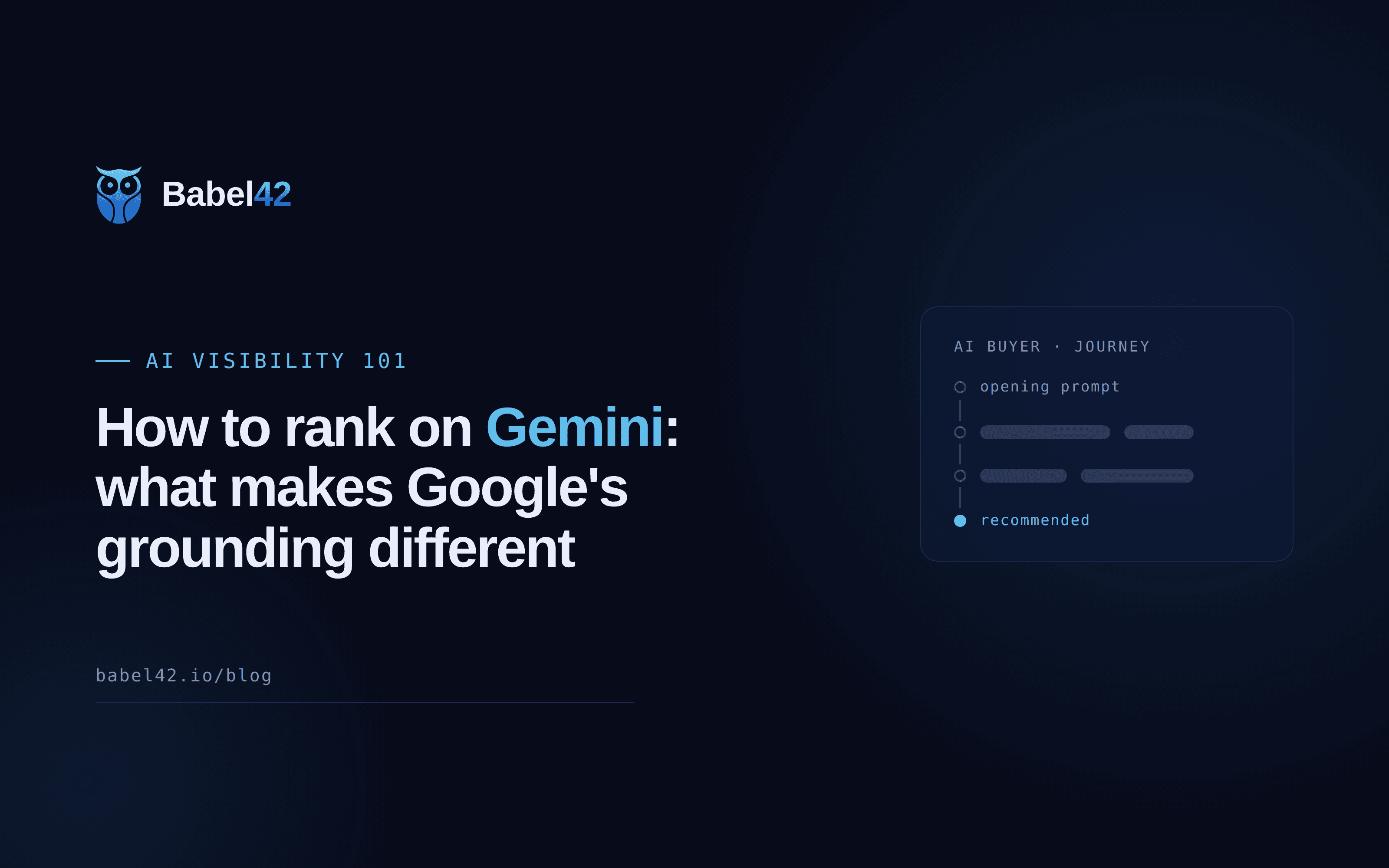 How to rank on Gemini: what makes Google's grounding different