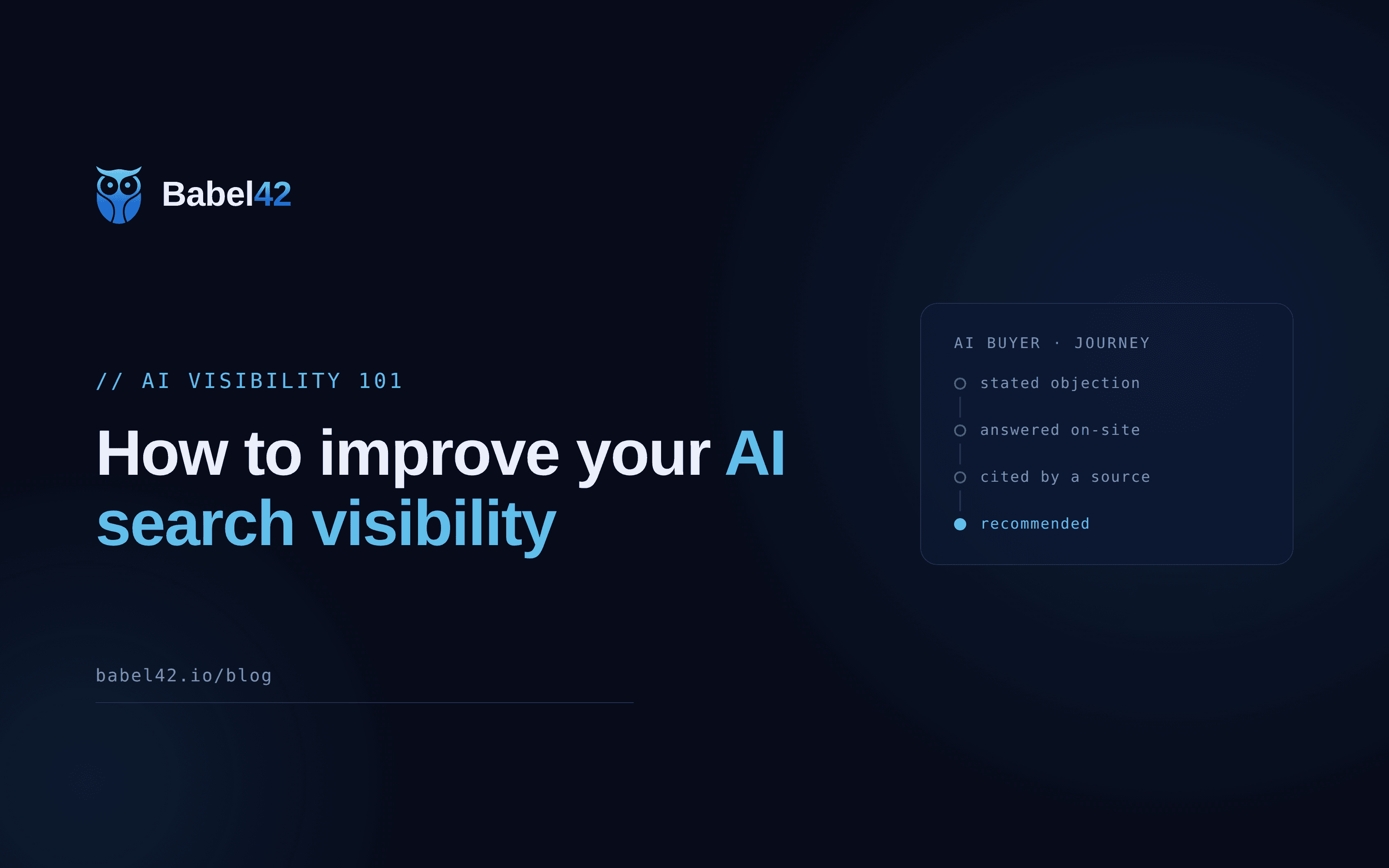 How to improve your AI search visibility: a practical playbook