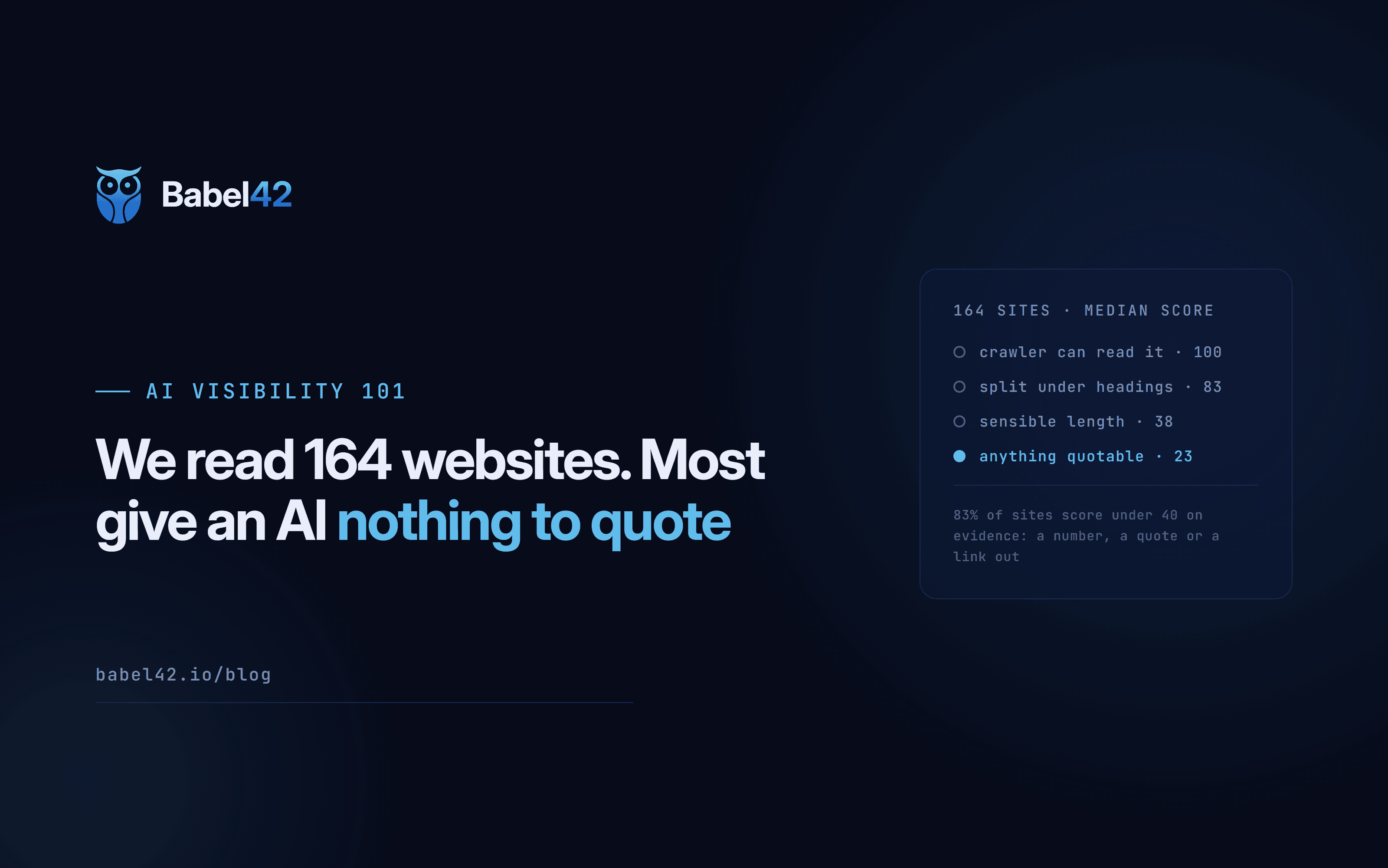 How to improve your AI visibility: The importance of evidence