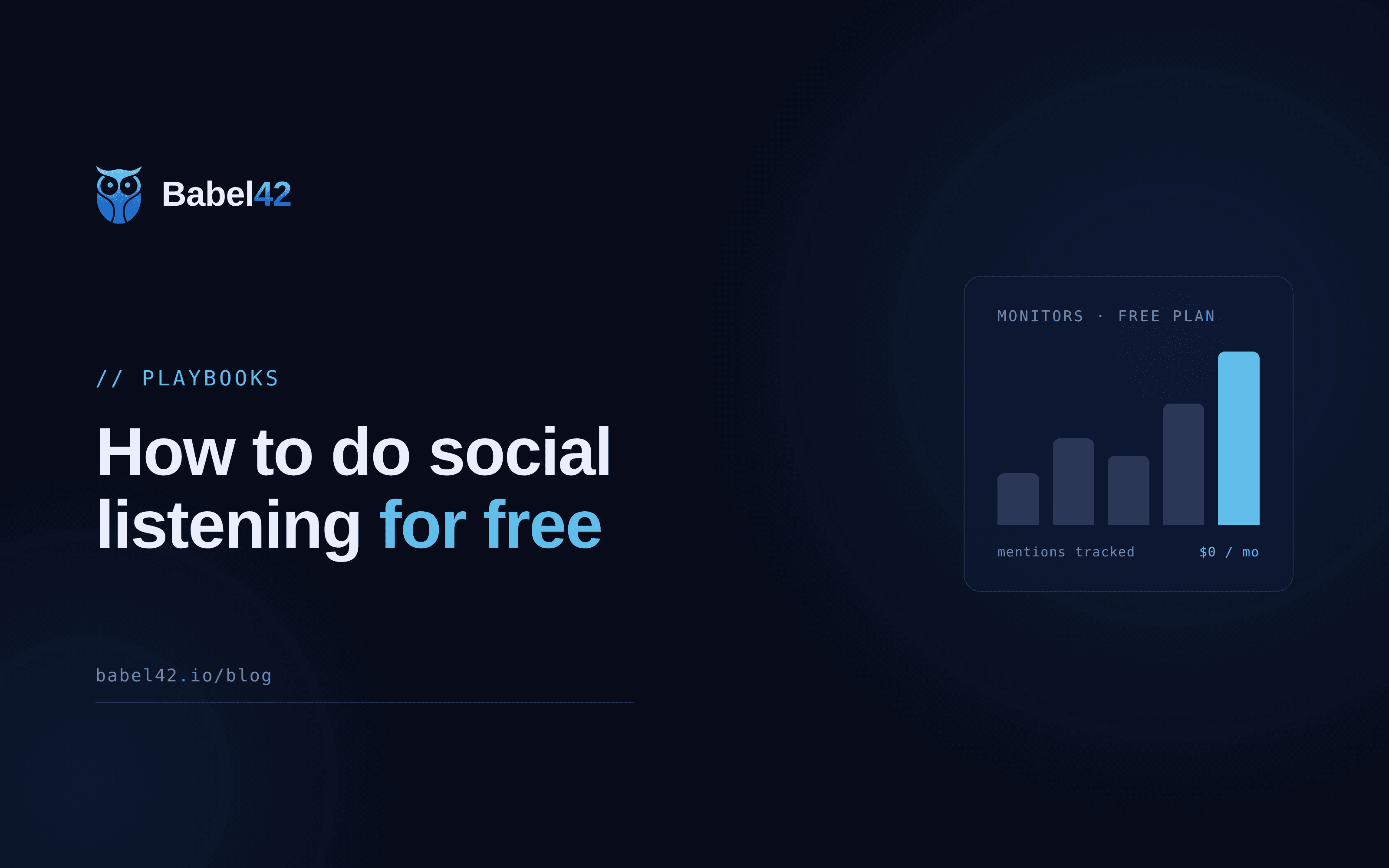 How to do social listening for free