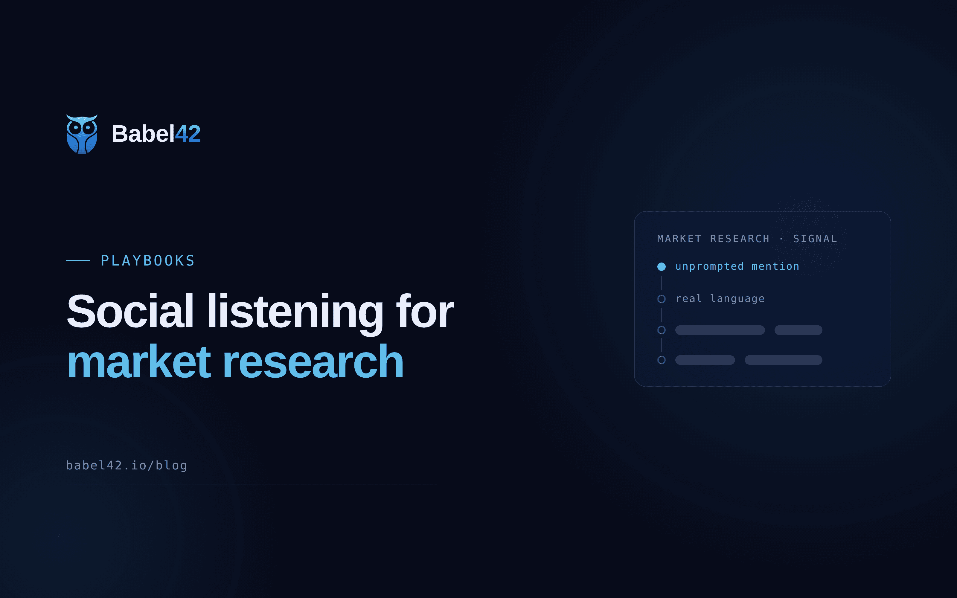 Social listening for market research: what it can't replace