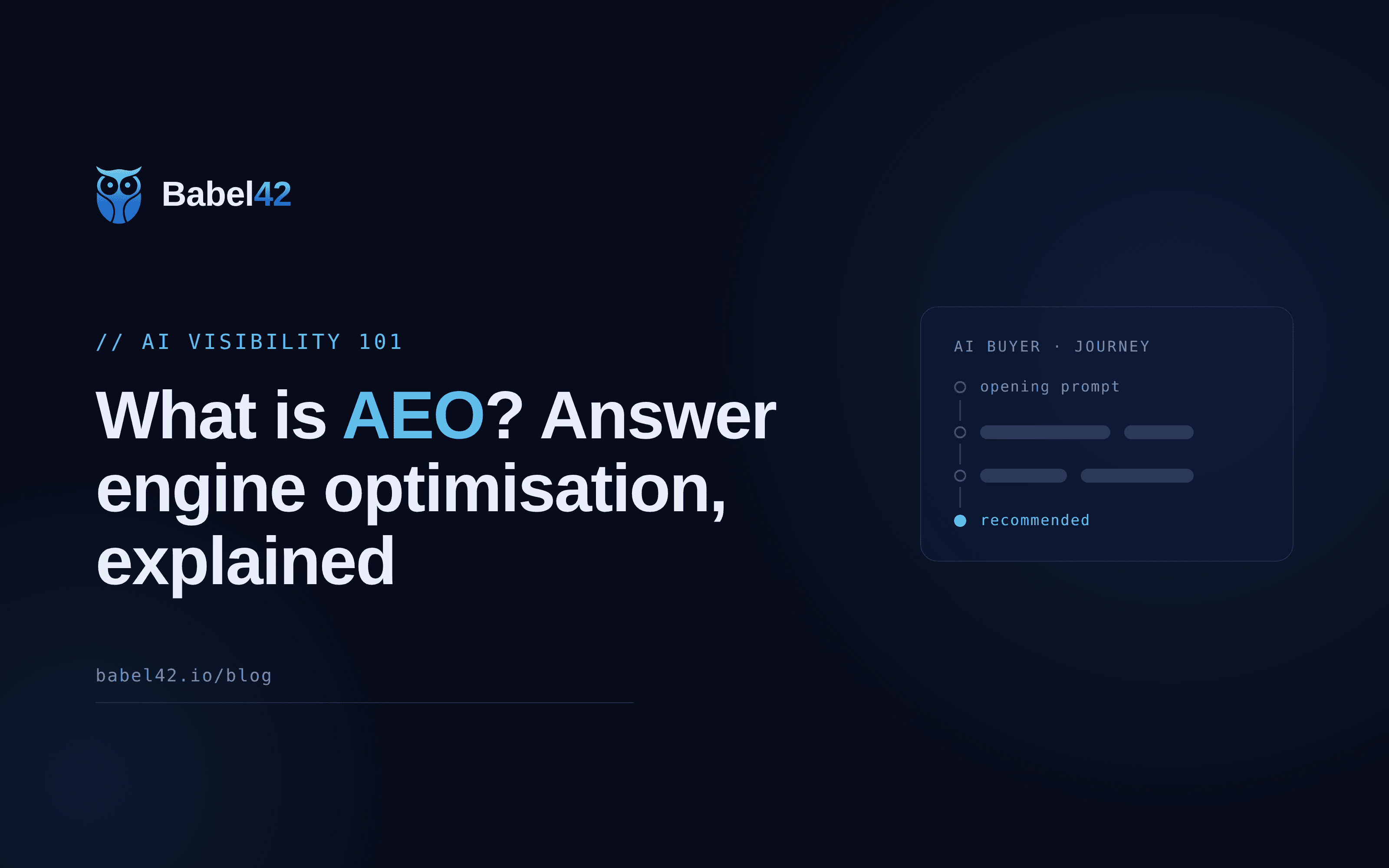 What is AEO? Answer engine optimisation, explained for B2B teams