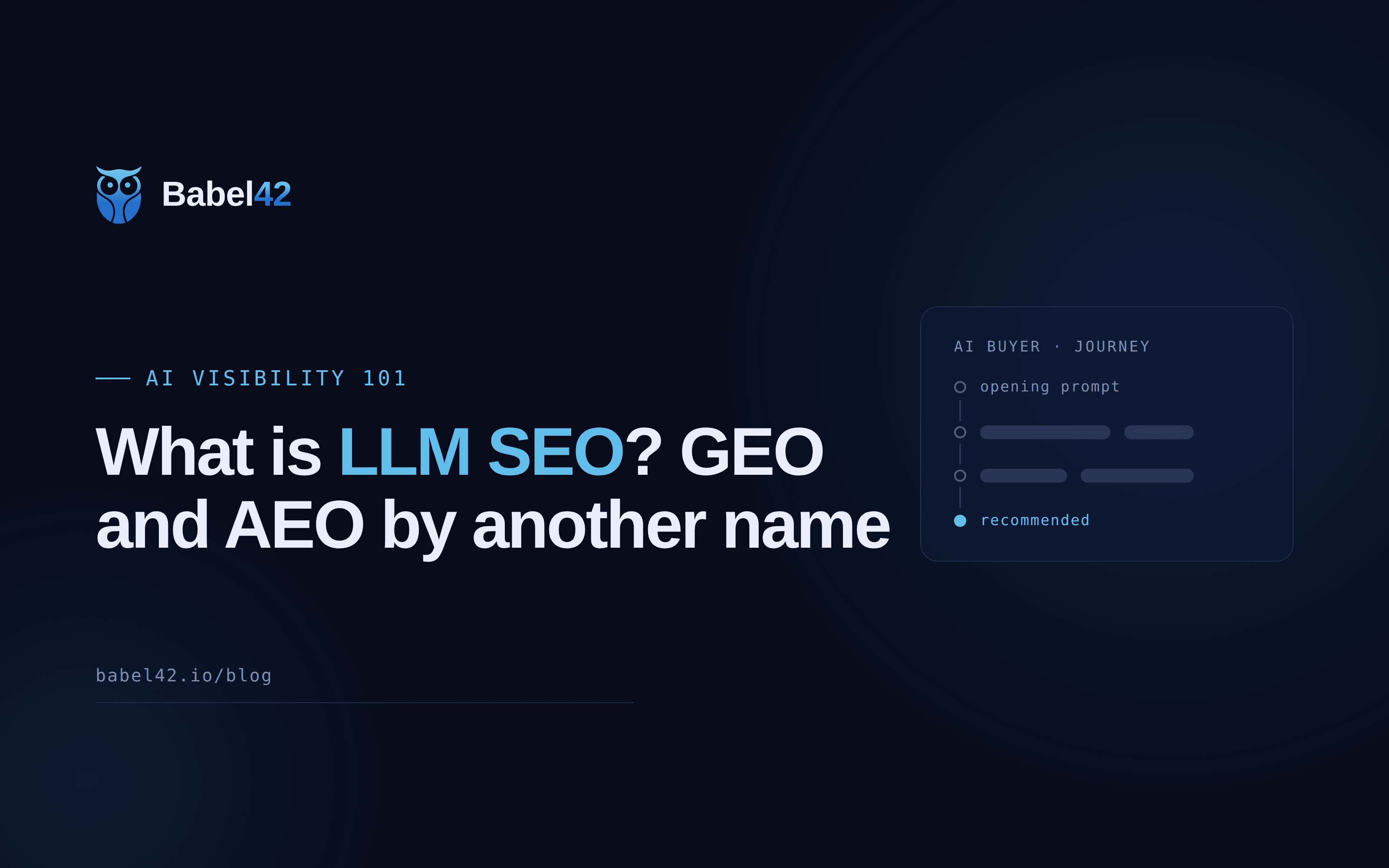 What is LLM SEO? GEO and AEO by another name