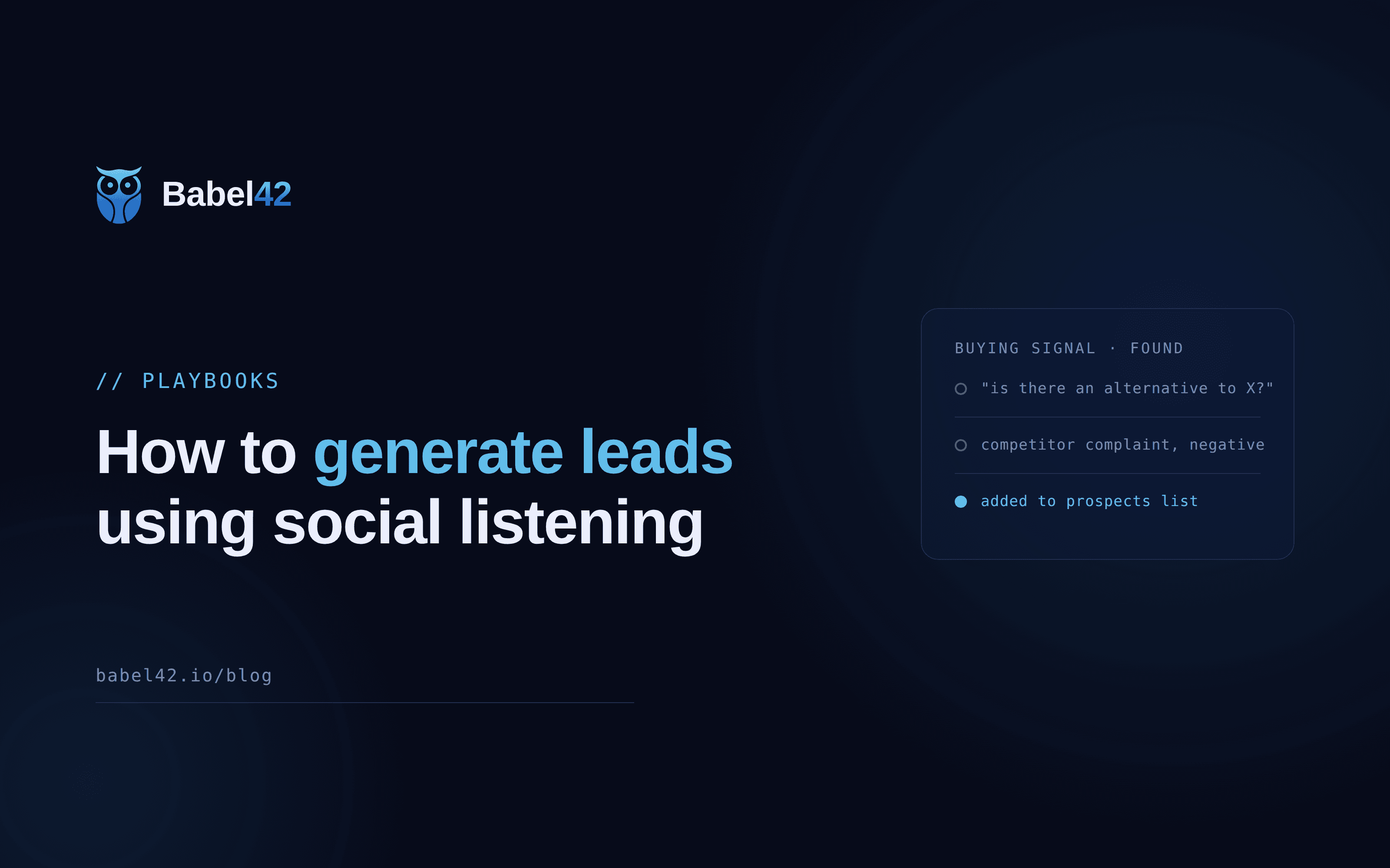 How to generate leads using social listening
